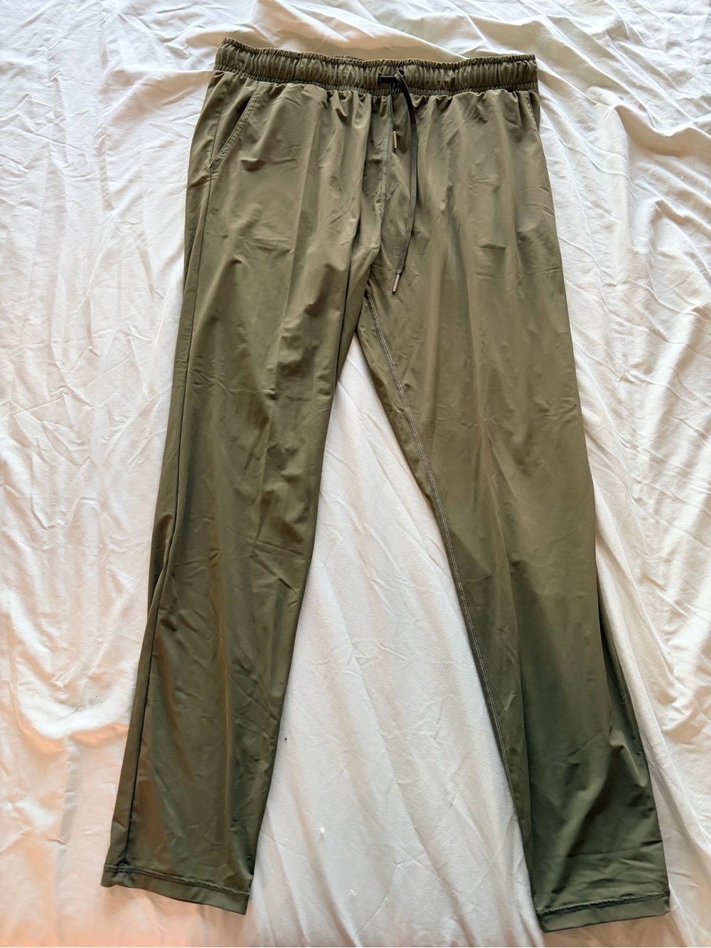 ZYIA Olive Green Women's Track Joggers with Drawstring